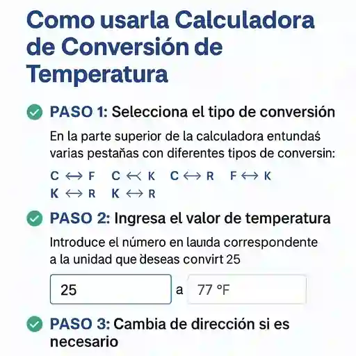 Calculadora de Conversión de Temperatura